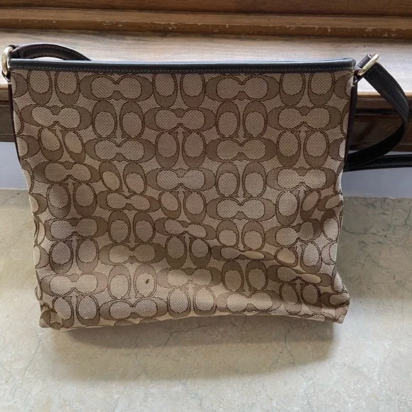 Coach Brown Monogram Crossbody Bag - Picture 5 of 5